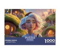 Sinoshow_24085_a_Beautiful_Young_Woman_with_White_Hair_and_Red__25047d55-b904-4296-8953-f6e916f78165_3 1000 Piezas Rompecabezas Estimulante Y Educativo Juego De Rompecabezas, Juego Familiar Anti-Estr