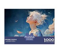 Sinoshow_24085_a_Beautiful_Young_Woman_with_White_Hair_Wearing__3762c8ed-069e-4bb6-9a43-a3d6f17c44f7_1 1000 Piezas Rompecabezas Difícil, Desafiante, Casi Imposible Rompecabezas