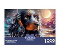Sinoshow_24085_a_Black_and_Brown_Cocker_Spaniel_Dog_with_Long_w_73d723b5-2006-4629-b9d0-2f191298a524_2 (1) 1000 Piezas Rompecabezas Difícil, Desafiante, Casi Imposible Juego De Rompecabezas, Juego FA
