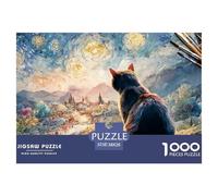 Sinoshow_24085_a_Black_Cat_in_The_Style_of_Van_goghs_Starry_nig_7ed874f3-3825-4e2f-84e2-416db1e89afd_4 1000 Piezas Rompecabezas Difícil, Desafiante, Casi Imposible Rompecabezas, Juego Familiar Anti-E