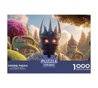 Sinoshow_24085_a_Black_Demon_King_with_Glowing_Red_Eyes_Wearing_fcd1bbac-1ad3-40e8-8a90-f98daf467e31_2 1000 Piezas Rompecabezas Difícil, Desafiante, Casi Imposible Juego De Rompecabezas, Juguetes Edu