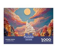 Sinoshow_24085_a_Blueberry_Cityscape_with_Buildings_Made_of_whi_e0698004-49a1-41c4-8b72-6a4c12649e2d_4 1000 Piezas Rompecabezas Divertido Y Estimulante Rompecabezas, Juego Familiar Anti-Estrés, Regal