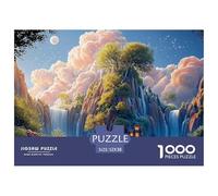 Sinoshow_24085_a_Breathtaking_Waterfall_Cascades_Down_The_rugge_19ef0cd4-27f8-46ae-a554-b40255118a95_3 1000 Piezas Jigsaw Puzzle Difícil, Desafiante, Casi Imposible Rompecabezas, Juego Familiar Anti-