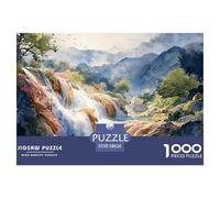 Sinoshow_24085_a_Breathtaking_Waterfall_Cascades_Down_The_rugge_7c7e7b30-bb96-4f8c-a6a6-7e54e8e4b5b4_1 1000 Piezas Rompecabezas Estimulante Y Educativo Rompecabezas, Imágenes Vi