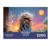 Sinoshow_24085_a_Cartoon_Character_of_an_Ugly_Bird_with_Frizzy__c0f989f6-5e7c-4033-9d1e-ed38be6ccd10_4 1000 Piezas Rompecabezas Divertido Y Estimulante Juego De Rompecabezas, Juego Familiar Anti-Estr