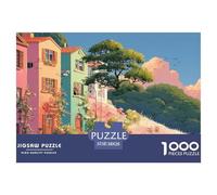 Sinoshow_24085_a_Cartoon_Illustration_of_Houses_in_The_Style_of_1ea4d3fb-98e1-4b21-ad5f-299f20777785_1 1000 Piezas Rompecabezas Estimulante Y Educativo Juego De Rompecabezas, Juguetes Educativos Únic