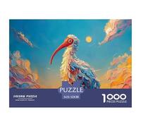 Sinoshow_24085_a_Cartoon_of_an_Ibis_with_Blue_and_White_Feather_ce6f9ed2-533b-4515-9ab7-caa851d5aeb6_4 1000 Piezas Jigsaw Puzzle Difícil, Desafiante, Casi Imposible Juego De Rompecabezas, Regalo De N