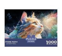 Sinoshow_24085_a_Cat_with_Long_Hair_Its_Fur_Painted_in_Vibrant__1703ac3f-40ae-4296-a536-f61be2aae042_1 1000 Piezas Rompecabezas Estimulante Y Educativo Juego De Rompecabezas, Juego Familiar Anti-Estr
