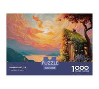 Sinoshow_24085_a_Charming_Cottage_with_a_Green_Roof_Surrounded__5e3e04b9-425a-4a43-9d64-b5e9ee2fec95_2 1000 Piezas Jigsaw Puzzle Estimulante Y Educativo Juego De Rompecabezas, Juguetes Educativos Úni