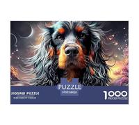 Sinoshow_24085_a_Cocker_Spaniel_Dog_with_Long_Black_and_Brown_f_177764c7-8b5b-45cf-b678-c1175302f64e_4 (1) 1000 Piezas Rompecabezas Difícil, Desafiante, Casi Imposible Juego De Rompecabezas, Juguetes