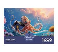 Sinoshow_24085_a_Colorful_Cute_Octopus_in_The_Ocean_Surrounded__9a33833f-7a17-4679-9ae3-76fd041fc4dc_1 1000 Piezas Rompecabezas Divertido Y Estimulante Rompecabezas, Imágenes Vi
