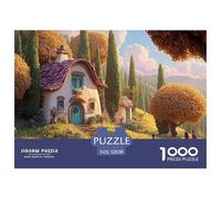 Sinoshow_24085_a_Cozy_Cottage_with_White_Walls_and_a_Red_Roof_s_47cb4564-d010-4990-a857-99b516fdfc86_2 1000 Piezas Rompecabezas Difícil, Desafiante, Casi Imposible Juego De Rompecabezas, Juguetes Edu