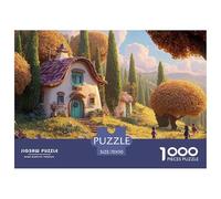 Sinoshow_24085_a_Cozy_Cottage_with_White_Walls_and_a_Red_Roof_s_47cb4564-d010-4990-a857-99b516fdfc86_2 1000 Piezas Rompecabezas Estimulante Y Educativo Rompecabezas, Imágenes Vi