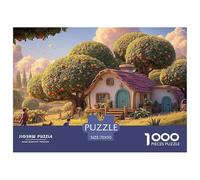 Sinoshow_24085_a_Cozy_Cottage_with_White_Walls_and_a_Red_Roof_s_47cb4564-d010-4990-a857-99b516fdfc86_1 1000 Piezas Rompecabezas Difícil, Desafiante, Casi Imposible Juego De Rompecabezas, Juego Famili