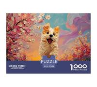 Sinoshow_24085_a_Cute_and_Happy_Puppy_Running_in_The_Style_of_a_1f266248-4acd-485e-b0b6-49cd61298846_2 1000 Piezas Rompecabezas Divertido Y Estimulante Rompecabezas, Juego Familiar Anti-Estrés, Jugue
