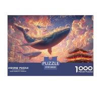 Sinoshow_24085_a_Cute_Blue_Whale_Flies_Over_The_City_with_Sever_9a8ba13e-4c72-4ad1-a291-c94ba3fd487f_4 1000 Piezas Rompecabezas Difícil, Desafiante, Casi Imposible Rompecabezas, Juego Familiar Anti-E