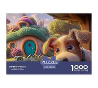 Sinoshow_24085_a_Cute_Brown_and_White_Puppy_with_Big_Expressive_8501b5b7-1fd7-4411-81d6-cdc03e236378_2 1000 Piezas Rompecabezas Estimulante Y Educativo Juego De Rompecabezas, Juguetes Educativos Únic
