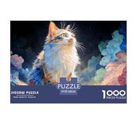 Sinoshow_24085_a_Cute_Cat_with_Neon_Glowing_Fur_Against_a_Color_d0036349-b4e1-461c-8c1a-515a4dcf75c6_3 1000 Piezas Rompecabezas Estimulante Y Educativo Juego De Rompecabezas, Im