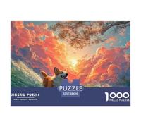 Sinoshow_24085_a_Cute_Corgi_is_Surfing_on_The_Waves_with_Clouds_98e091dc-c32d-421e-b56a-f03f1d190cd7_4 1000 Piezas Rompecabezas Estimulante Y Educativo Rompecabezas, Juguetes Educativos Únicos Y Esti