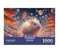 Sinoshow_24085_a_Cute_Fluffy_White_Guinea_Pig_with_Long_Fur_Sur_3b0af701-50d1-496b-9d2d-2d862f05a724_2 1000 Piezas Rompecabezas Difícil, Desafiante, Casi Imposible Juego De Rompecabezas, Juego Famili