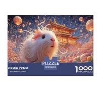 Sinoshow_24085_a_Cute_Fluffy_White_Guinea_Pig_with_Long_Fur_Sur_3b0af701-50d1-496b-9d2d-2d862f05a724_4 1000 Piezas Rompecabezas Estimulante Y Educativo Juego De Rompecabezas, Juego Familiar Anti-Estr