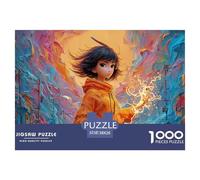 Sinoshow_24085_a_Cute_Girl_in_an_Orange_Outfit_with_Short_Black_f1659d95-56e7-4f52-9930-dd1ba259d7f3_3 1000 Piezas Jigsaw Puzzle Difícil, Desafiante, Casi Imposible Juego De Rompecabezas, Juguetes Ed