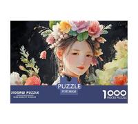 Sinoshow_24085_a_Cute_Girl_Wearing_a_Black_Cheongsam_with_Long__7b2cefe6-9306-43ba-af29-5dc445dca310_3 1000 Piezas Rompecabezas Difícil, Desafiante, Casi Imposible Juego De Rompecabezas, Juego Famili