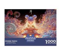 Sinoshow_24085_a_Cute_Girl_with_Two_Buns_on_Her_Head_Blue_Smoke_8a070087-b241-4b70-be67-2bda6219642f_2 1000 Piezas Rompecabezas Difícil, Desafiante, Casi Imposible Rompecabezas