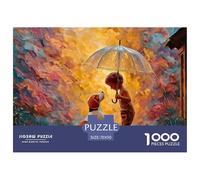 Sinoshow_24085_a_Cute_Little_Boy_in_The_Rain_Wearing_an_umbrell_5f8bf777-7471-4222-a595-bafa3e60cf13_4 1000 Piezas Jigsaw Puzzle Difícil, Desafiante, Casi Imposible Rompecabezas, Juego Familiar Anti-
