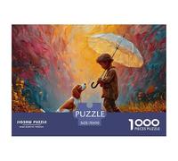 Sinoshow_24085_a_Cute_Little_Boy_in_The_Rain_Wearing_an_umbrell_5f8bf777-7471-4222-a595-bafa3e60cf13_2 1000 Piezas Rompecabezas Divertido Y Estimulante Juego De Rompecabezas, Im