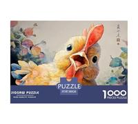 Sinoshow_24085_a_Cute_Little_Chicken_in_The_Style_of_Chinese_in_e1443f82-55f2-4495-a6ea-b019479ba280_1 1000 Piezas Rompecabezas Difícil, Desafiante, Casi Imposible Rompecabezas, Juguetes Educativos Ú