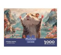 Sinoshow_24085_a_Cute_Little_Hamster_is_Dancing_with_Its_Back_t_42be3ccc-e234-4a8f-bd40-bacb3747bb36_4 1000 Piezas Rompecabezas Estimulante Y Educativo Rompecabezas, Juego Familiar Anti-Estrés, Regal