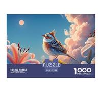 Sinoshow_24085_a_Cute_Little_Lark_Sparrow_Bird_Perched_on_The_e_8df85edf-e67f-4f6d-9305-131b3bf7de98_4 1000 Piezas Jigsaw Puzzle Difícil, Desafiante, Casi Imposible Juego De Rompecabezas, Regalo De N