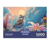 Sinoshow_24085_a_Cute_Little_Lark_Sparrow_Bird_Perched_on_The_e_8df85edf-e67f-4f6d-9305-131b3bf7de98_1 1000 Piezas Jigsaw Puzzle Difícil, Desafiante, Casi Imposible Juego De Rompecabezas, Juego Famil