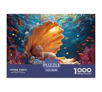 Sinoshow_24085_a_Cute_Little_Mermaid_Sleeping_in_an_Open_Shell__3dffb37a-dab2-4ed9-a09a-972fc1a5b444_4 1000 Piezas Jigsaw Puzzle Estimulante Y Educativo Juego De Rompecabezas, Juguetes Educativos Úni