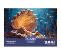 Sinoshow_24085_a_Cute_Little_Mermaid_Sleeping_in_an_Open_Shell__3dffb37a-dab2-4ed9-a09a-972fc1a5b444_3 1000 Piezas Jigsaw Puzzle Difícil, Desafiante, Casi Imposible Juego De Rompecabezas, Regalo De N