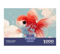 Sinoshow_24085_a_Cute_Little_Red_and_Blue_Goldfish_in_The_Style_648bbc3f-ff5b-4e1e-8ff1-2a62076e6a5e_4 1000 Piezas Rompecabezas Estimulante Y Educativo Rompecabezas, Imágenes Vi