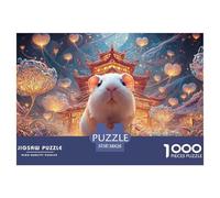 Sinoshow_24085_a_Cute_Little_White_Guinea_Pig_with_Big_Eyes_Sur_5ef67e1a-4e80-4084-9e54-6fa89bfa826f_2 1000 Piezas Rompecabezas Estimulante Y Educativo Rompecabezas, Juguetes Educativos Únicos Y Esti