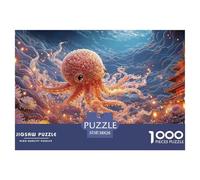Sinoshow_24085_a_Cute_Octopus_Swimming_Under_The_Sea_in_The_sty_869d21de-c9bf-4da4-abdc-06c9ce2e92ad_2 1000 Piezas Rompecabezas Estimulante Y Educativo Rompecabezas, Juego Familiar Anti-Estrés, Regal