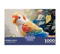 Sinoshow_24085_a_Cute_Parrot_in_The_Style_of_herge_and_Moebius__bf4f0d5c-3c7e-4a43-8086-a835685c3d42_4 1000 Piezas Rompecabezas Estimulante Y Educativo Rompecabezas, Imágenes Vi