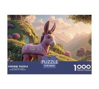 Sinoshow_24085_a_Cute_Pink_Donkey_Stands_in_The_Field_Wearing_w_fed8b114-1d25-4f22-8514-430e8d82a73b_2 1000 Piezas Rompecabezas Estimulante Y Educativo Juego De Rompecabezas, Juguetes Educativos Únic
