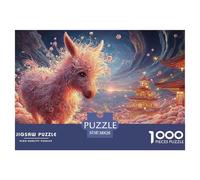 Sinoshow_24085_a_Cute_Pink_Donkey_Stands_in_The_Flower_Field_it_b027cab2-722f-4df5-87b4-4a9b9aab6d8f_3 1000 Piezas Rompecabezas Estimulante Y Educativo Rompecabezas, Imágenes Vi