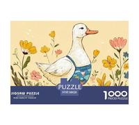 Sinoshow_24085_a_Cute_White_Duck_Wearing_an_Apron_Stands_on_The_17084436-fd99-4b3c-8525-0865e48d350c_3 1000 Piezas Rompecabezas Difícil, Desafiante, Casi Imposible Rompecabezas