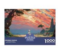 Sinoshow_24085_a_Cute_White_Robot_and_Green_Alien_Standing_on_t_cbbc6a6e-add4-4a46-8367-9cbef653228d_1 1000 Piezas Rompecabezas Estimulante Y Educativo Rompecabezas, Juego Familiar Anti-Estrés, Jugue