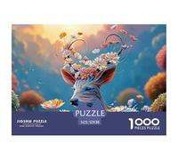 Sinoshow_24085_a_Deer_with_Colorful_Flowers_and_Leaves_on_Its_h_fa9dd0ba-b3ea-4354-b780-5ab97ff1d652_3 1000 Piezas Rompecabezas Divertido Y Estimulante Rompecabezas, Imágenes Vi
