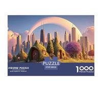Sinoshow_24085_a_Digital_Art_Piece_of_The_Chicago_Skyline_with__c567a7f6-5ff7-41f4-819f-23f31496ade1_1 1000 Piezas Rompecabezas Divertido Y Estimulante Juego De Rompecabezas, Juguetes Educativos Únic