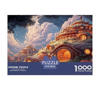 Sinoshow_24085_a_Fantasy_World_with_Cute_Hobbit-Like_Houses_in__de0015f0-4bcc-45e1-9970-c44647b97cf3_1 1000 Piezas Rompecabezas Difícil, Desafiante, Casi Imposible Juego De Rompecabezas, Juego Famili