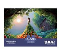 Sinoshow_24085_a_Fashion_Model_Wearing_a_Dress_Made_of_Fruits_i_e46a02b1-c151-4eee-866a-d5ed77c9dab5_1 1000 Piezas Rompecabezas Divertido Y Estimulante Rompecabezas, Juego Familiar Anti-Estrés, Jugue