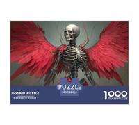 Sinoshow_24085_a_Female_Skeletal_Angel_with_Red_Wings_in_a_Full_99536a96-f294-4d89-beb9-5c5b272e2535_1 1000 Piezas Rompecabezas Difícil, Desafiante, Casi Imposible Rompecabezas, Juego Familiar Anti-E
