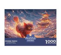 Sinoshow_24085_a_Fiery_Red_Cat_with_Golden_Eyes_Walking_on_The__846bad15-26cd-4337-b285-592640b50dfe_2 1000 Piezas Rompecabezas Difícil, Desafiante, Casi Imposible Juego De Rompecabezas, Juguetes Edu
